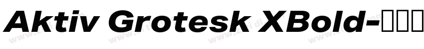 Aktiv Grotesk XBold字体转换